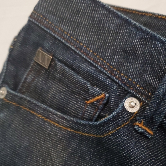 Armani Exchange Dark Blue/ Straight Leg Denim Women's Size 4 - Picture 3 of 12